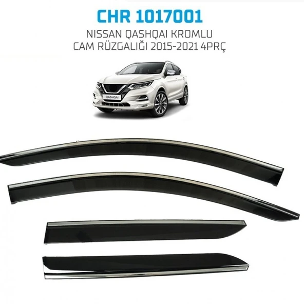 CAM RÜZGARLIĞI SUNPLEX PLUS KROMLU QASHQAİ 2015-2021 4LÜ ürün görseli 1