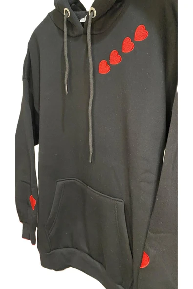 KALPLİ NAKIŞLI SWEATSHIRT ŞARDONLU PREMİUM - Resim 5