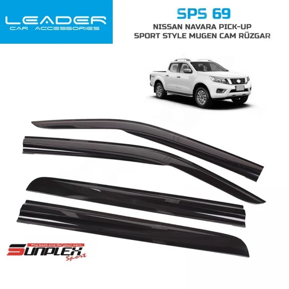CAM RÜZGARLIĞI SUNPLEX NİSSAN NAVARA PİCK-UP 4LÜ ürün görseli 1