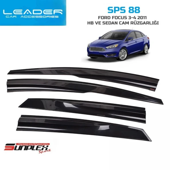 CAM RÜZGARLIĞI SUNPLEX  FORD FOCUS 3-4 HB-SD 2011-2018 4LÜ ürün görseli 1