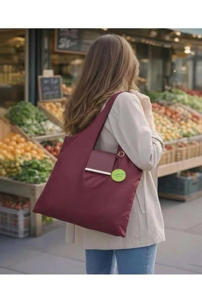 Loopsi Capsule Şık Katlanabilir Alışveriş ve Market SPOR PLAJ Çantası ürün görseli 1