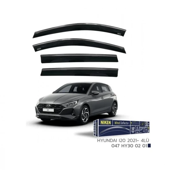 CAM RÜZGARLIĞI NİKEN KROMLU HYUNDAİ İ20 2021 SONRASI 4LÜ ürün görseli 1