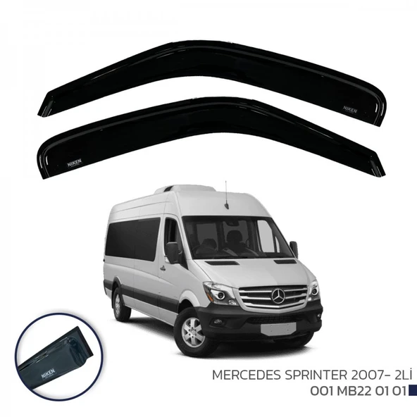 CAM RÜZGARLIĞI İTHAL NİKEN MERCEDES SPRİNTER 2007 SONRASI 2Lİ ürün görseli 1
