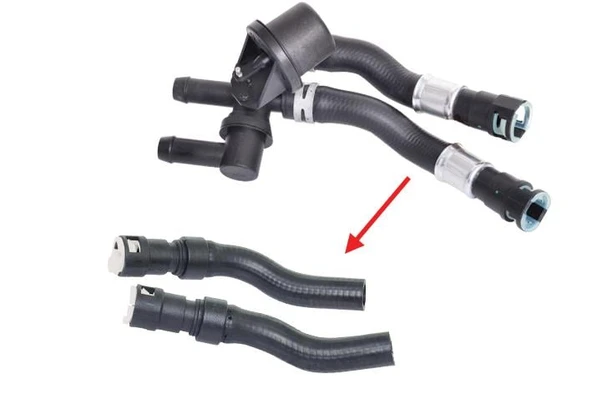 KALORİFER HORTUMU PLASTİK BORU HARİÇ KLİMA SİSTEMİNE SAHİP OLAN ARAÇLARDA KULLANILMIŞTIR. FORD TRANSİT V 184  2.0 / 2.4 TDCI / 2.3 16V ürün görseli 1