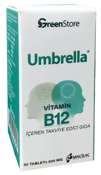 Umbrella Vitamin B12 30 Tablet ürün görseli 1
