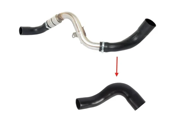 TURBO HORTUMU METAL BORU HARİÇ OK İLE GÖSTERİLEN BÜYÜK HORTUM FORD FOCUS II / C MAX I 1.8 TDCI    115 HP ürün görseli 1