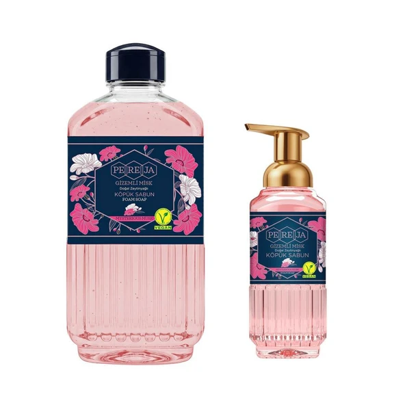 Pereja Gizemli Misk Doğal Zeytinyağlı Köpük Sabun 1000 ml + 500 ml Avantajlı Paket ürün görseli 1