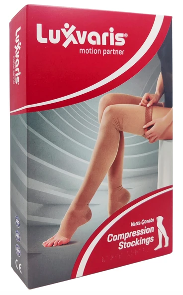 Luxvaris 853 CCL1 Dizüstü Burnu Açık Ten Rengi Varis Çorabı No: 7 ürün görseli 1
