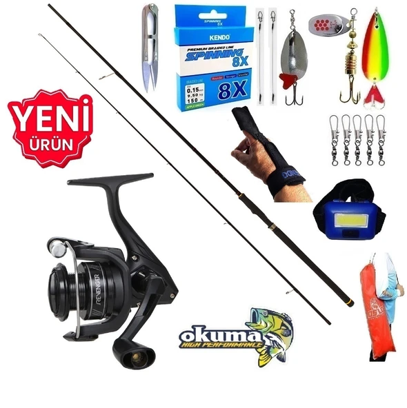 Okuma Revenger Rv-4000A 270cm 10-35gr Kudos Prospin Turna Spin Olta Takımı Seti ürün görseli 1