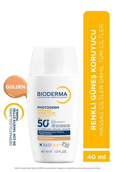 Bioderma Photoderm XDefense Ultra-Fluid Spf50+ Golden 40 Ml- PUANLI ürün görseli 1