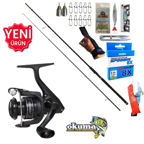 Okuma Revenger Rv-4000A 270cm 10-35gr Kudos Prospin Spin Olta Takımı Seti ürün görseli 1