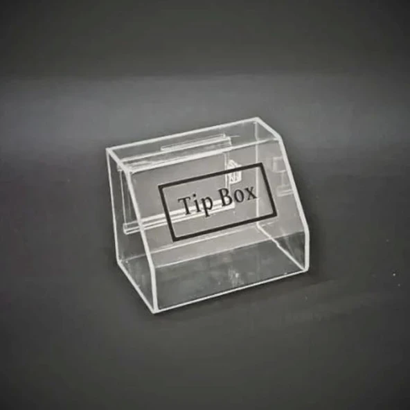 Tipbox - Bahşiş Kutusu Şeffaf - 15x10xh12cm ürün görseli 1