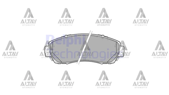 HONDA CRV ÖN FREN BALATA YAY DELİKLİ  2007-2012 45022-T1G-G00-DEL ürün görseli 1