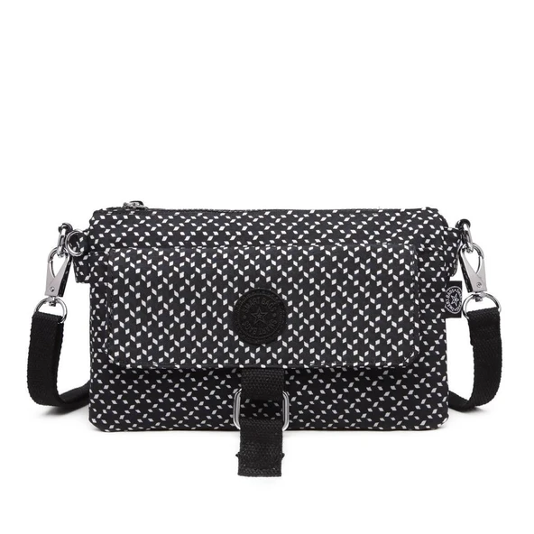 Askılı Kadın Çantası Krinkıl Kumaş Smart Bags 1147-127 Desen ürün görseli 1