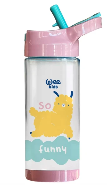 Wee Kids Su Matarası 500 ml Kuzu Desenli ürün görseli 1