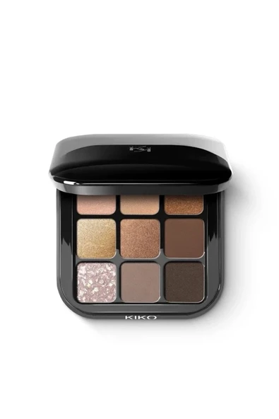 Kiko Milano KIKO Göz Farı Paleti - New Glamour Multi Finish Eyeshadow Palette 01 Earth Tones ürün görseli 1