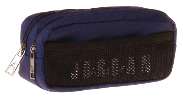 Jordan Air New York Navy Blue Üç Bölmeli Lacivert Erkek Çocuk Kalem Çantası/Kalemlik - Q3167 ürün görseli 1