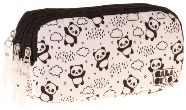 CalaCilo Kız Çocuk İlkokul Kalem Çantası - Panda Baskılı Siyah Renk (Sweet) - C4061 ürün görseli 1