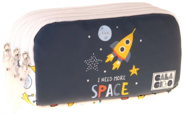 CalaCilo Erkek Çocuk İlkokul Kalem Çantası - Uzay Baskılı Lacivert Renk (Space) - C4049 ürün görseli 1