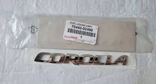 TOYOTA COROLLA BAGAJ KAPAK COROLLA AMBLEM 2019-2025 75442-02490-ORJ ürün görseli 1
