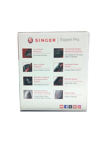 Singer Expert Pro 3000 W Buharlı Ütü - Resim 5