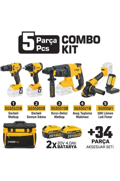 SGS5451 COMBO SET 5 PARÇA ürün görseli 1