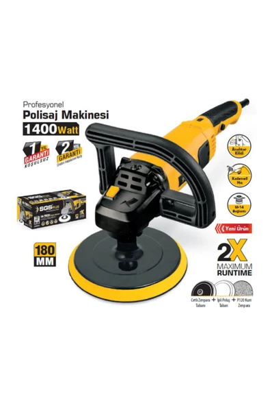 5115 Profesyonel Polisaj Makinesi 1400 Watt 180 Mm ürün görseli 1