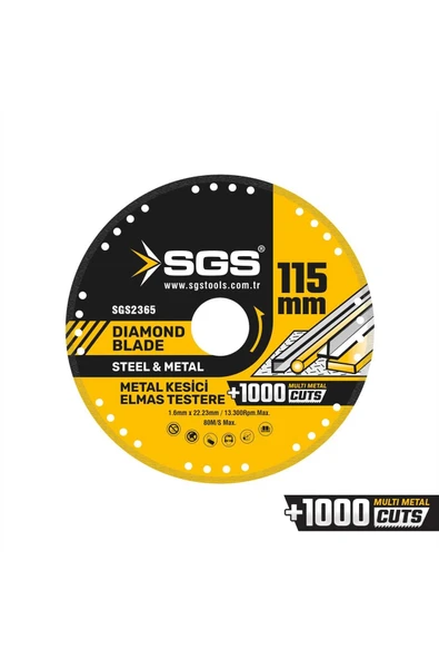 VAKUMLU ELMAS MULTI-METAL KESİCİ 115 MM SGS2365 ürün görseli 1