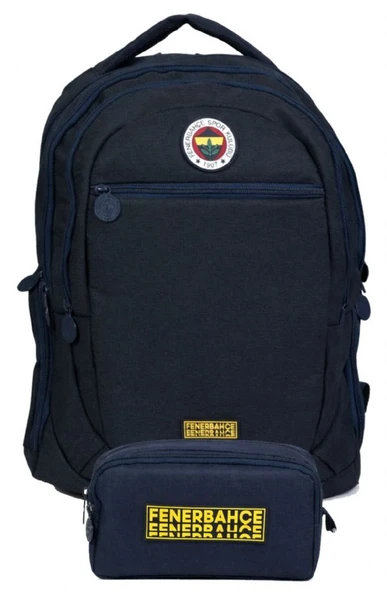 Fenerbahçe İkili Okul Çantası ve Kalemlik Seti Lacivert (Fenerbahçe Yazılı) Erkek Çocuk - SETFB26717C ürün görseli 1