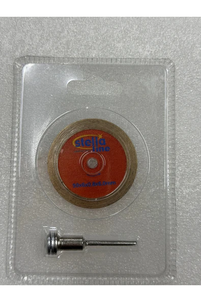 Stella turbo 50mm 0.6mm incelik hassas kesici dekton porselen seramik granit kesici 3mm adaptör ile set ürün görseli 1
