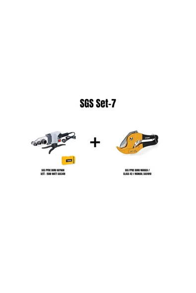 Set-7 (SGS PPRC BORU KAYNAK SETİ 1500 WATT SGS348+SGS PPRC BORU MAKASI MANUAL SGS1010) ürün görseli 1
