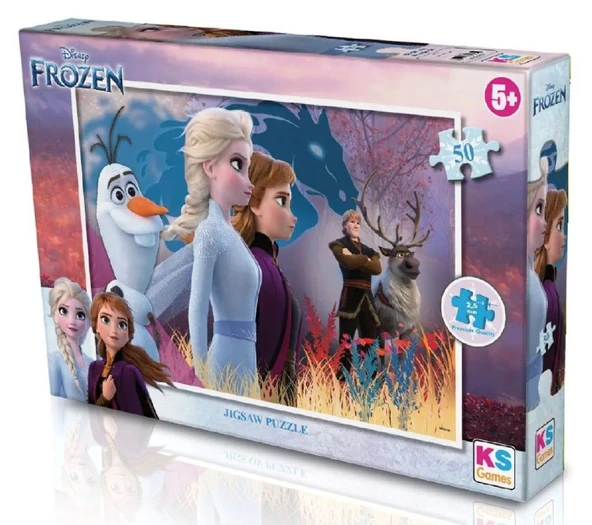 KS Games 50 Parçalı Kız Çocuk Frozen Lisanslı Kutulu Puzzle - FRZ709 ürün görseli 1