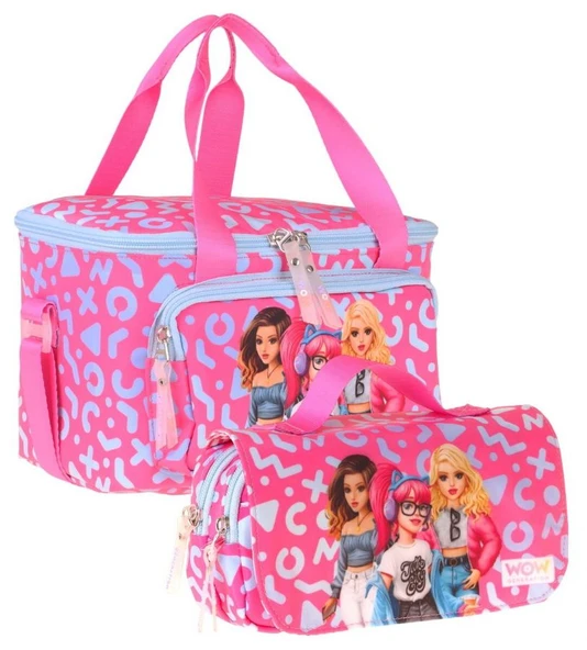 Wow Generation Kız Çocuk Girl Friends (Kırmızı) Thermo Beslenme Çantası ve Kalemlik Seti - SETWG-W6060 ürün görseli 1