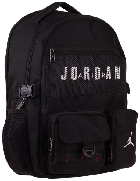 Jordan Air Beş Bölmeli Brooklyn Black Siyah Erkek Çocuk Günlük ve Okul Sırt Çantası - Q3180 ürün görseli 1