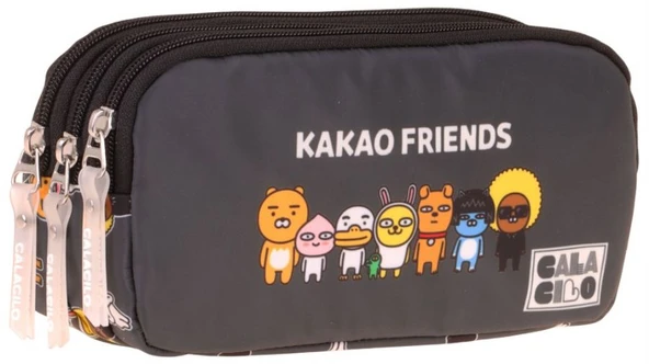 CalaCilo Erkek Çocuk İlkokul Kalem Çantası - Kakao Friends Baskılı Siyah Renk (Kakao Friends) - C4079 ürün görseli 1