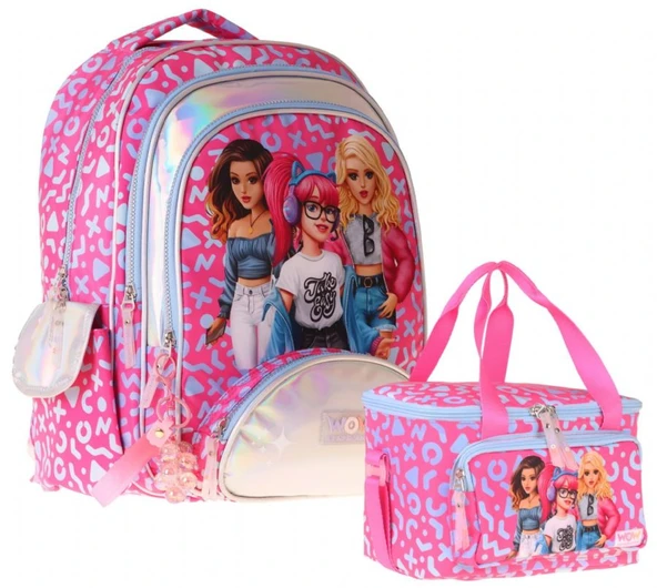 Wow Generation Girl Friends İkili Okul Çanta Seti - Kırmızı Girl Friends Baskılı Kız Çocuk SETWG-W6059B ürün görseli 1