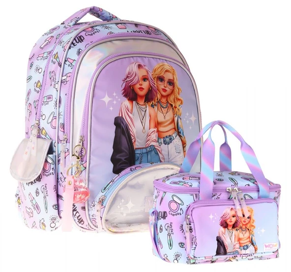 Wow Generation Friends İkili Okul Çanta Seti - Pembe Friends Baskılı Kız Çocuk SETWG-W6054B ürün görseli 1