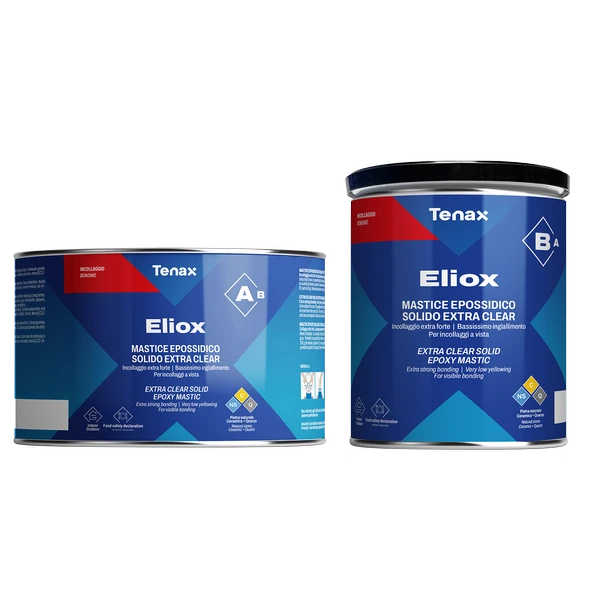 TENAX ELİOX A+B SET  SERAMİK FAYANS PORSELEN  45 KESİM VE DOLĞU  EPOKSİ YAPIŞTIRICISI 1.5 KG ürün görseli 1