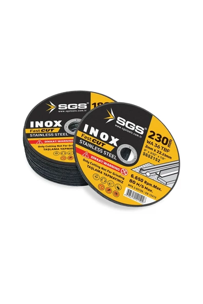 INOX KESİCİ 230*1,9*22MM SGS2152 5 ADET ürün görseli 1