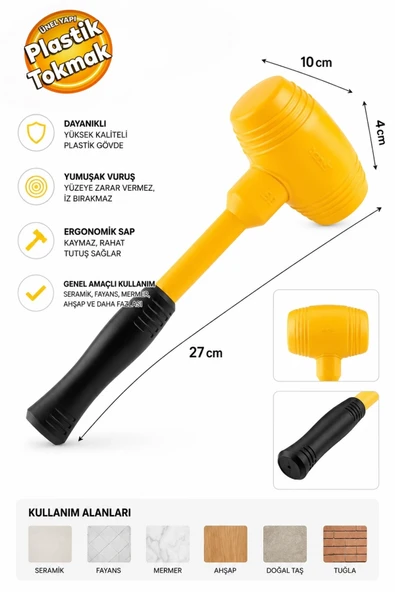 Sgs SGS110 Plastik Fayansçı Tokmağı No:60 Plastik Tokmak ürün görseli 1