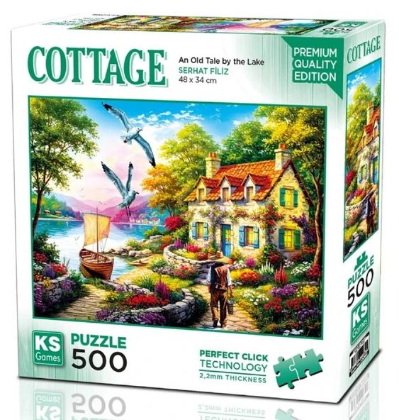 KS Games 500 Parça Göl Kenarında Eski bir Hikaye Puzzle - Serhat Filiz - 20084 ürün görseli 1