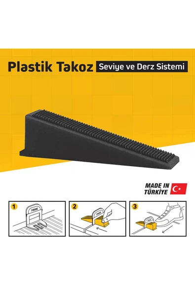 SGS6167 DERZ SEVİYE TESPİT KLİPS TAKOZU (PK/100 ADET) SİYAH ürün görseli 1