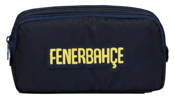 Fenerbahçe İki Gözlü Erkek Çocuk Fenerbahçe Amblemli Siyah - Lacivert Okul Kalem Çantası/Kalemlik - 26742 ürün görseli 1