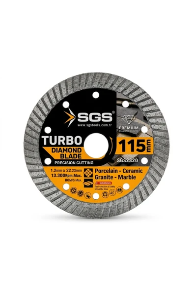 SGS2320 GRANİT PORSELEN SERAMİK KESİCİ ( 115 MM ) ( PREMIUM KALİTE TURBO ) ürün görseli 1