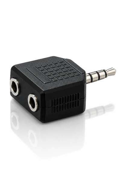 Philips SWA2551W/10 3.5mm Stereo Kulaklık Çoklayıcı Y Splitter Adaptör 1 Erkek 2 Dişi ürün görseli 1