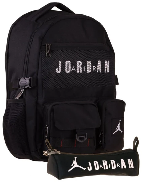 Jordan Air Brooklyn Black Siyah İkili Sırt Çantası ve Kalemlik Seti - Erkek Çocuk - SETJA-Q3180C ürün görseli 1