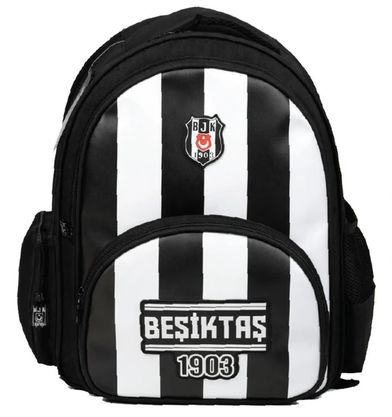 Beşiktaş Üç Bölmeli Erkek Çocuk Beşiktaş 1903 Baskılı Siyah - Beyaz Okul Sırt Çantası - 26357 ürün görseli 1
