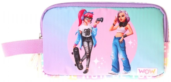 Wow Generation Kız Çocuk Be You Baskılı Yeşil - Mor Renk İlkokul Kalem Çantası - Kalemlik - W6087 ürün görseli 1