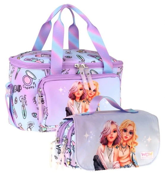Wow Generation Kız Çocuk Friends (Pembe) Thermo Beslenme Çantası ve Kalemlik Seti - SETWG-W6055 ürün görseli 1