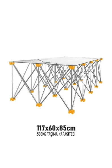 KATLANIR ÇALIŞMA TEZGAHI ALÜMİNYUM 117*60*85 CM SGS921 ürün görseli 1